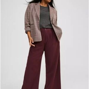 Torrid Maroon Wide-Leg Pants